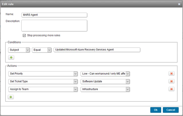 Lansweeper Helpdesk Ticket Dispatching Rules