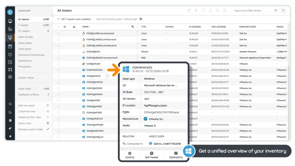 Unified IT Asset Inventory