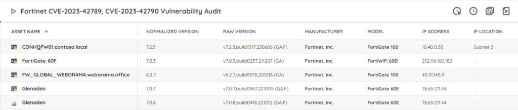 FortiOS/FortiProxy Vulnerability Audit Report