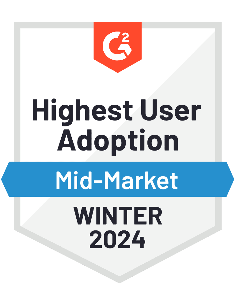 G2 - Highest User Adoption 2024
