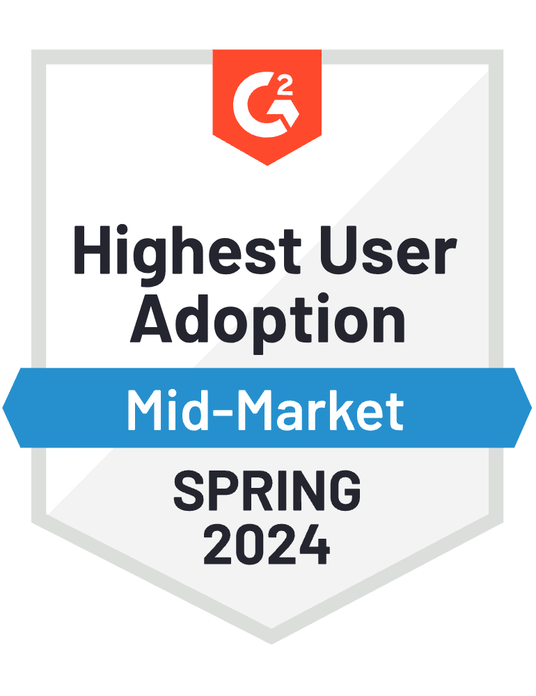 G2 Highest User Adoption Spring 2024