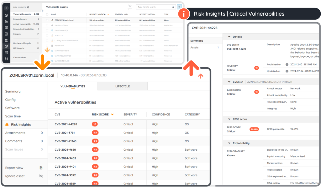 Lansweeper Platform - Vulnerability Risk Insights