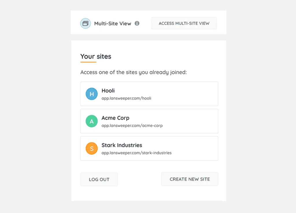 Multi-Site-MSP-Portal