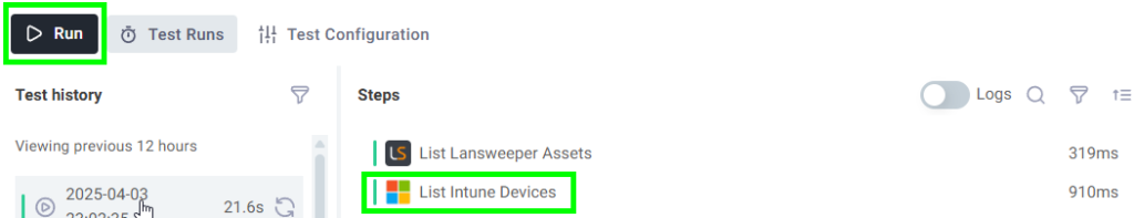 Lansweeper Pro Tip 64 Flow Builder Run Step 2