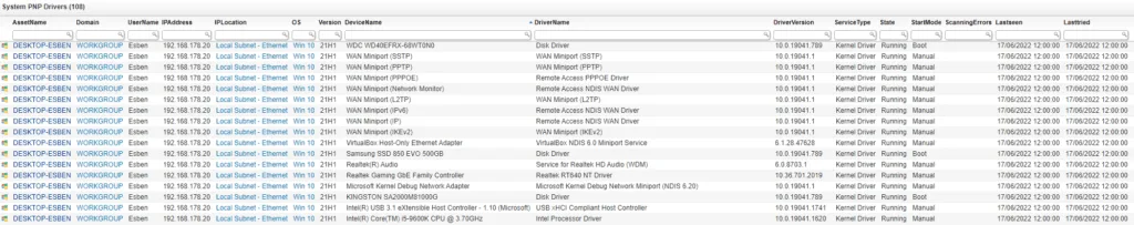 System PnP Drivers