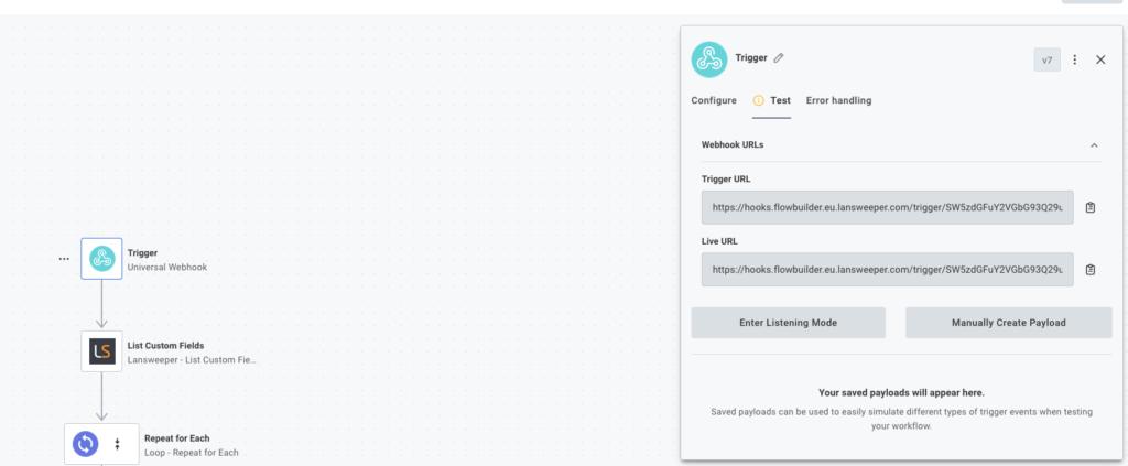 Webhook URL example