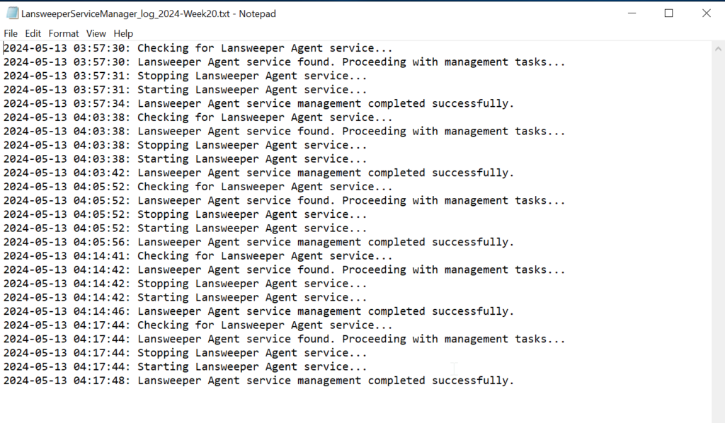 lsagent logfile2