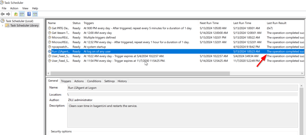 lsagent scheduled task2